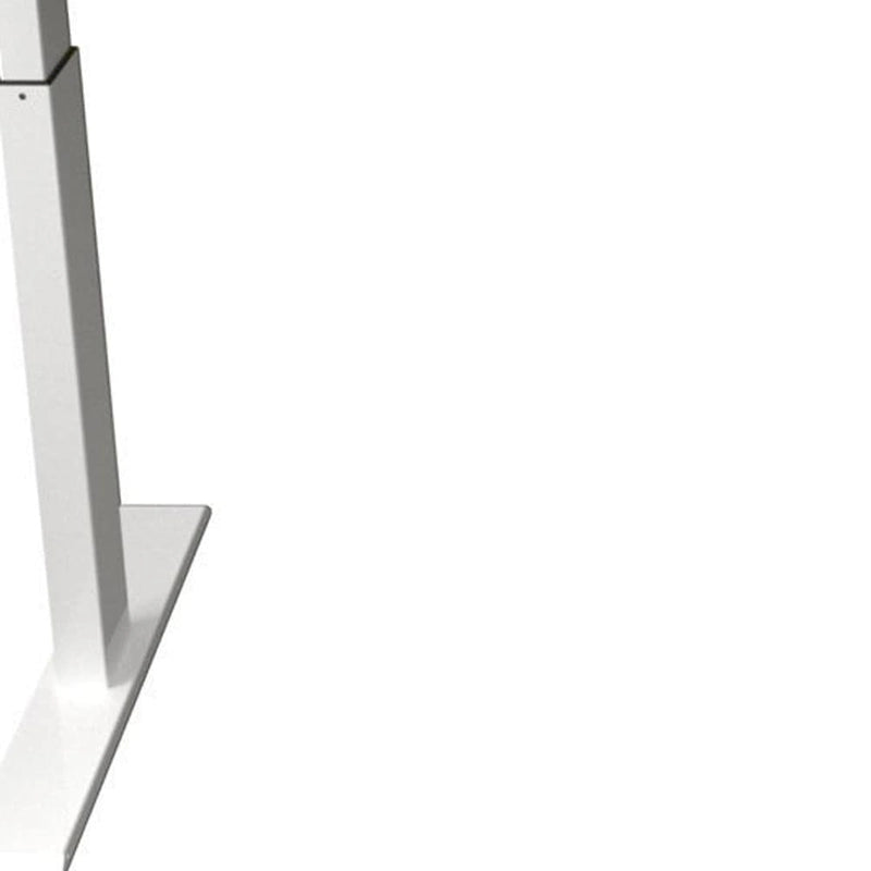 Bureau assis-debout réglable en chêne, bois blanc et métal