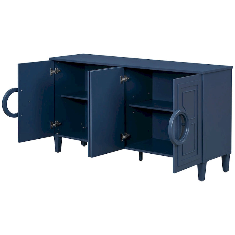 Console 4 portes avec poignées rondes