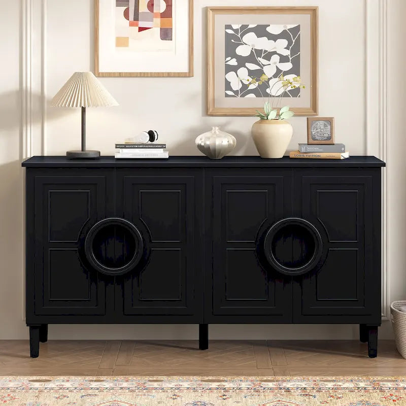 Console 4 portes avec poignées rondes