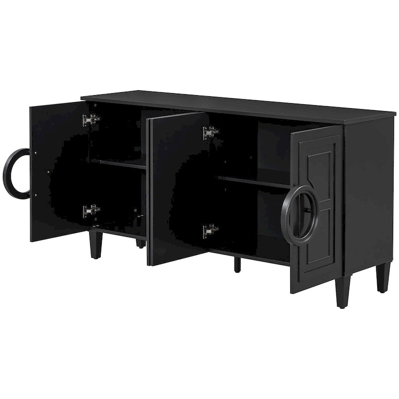 Console 4 portes avec poignées rondes