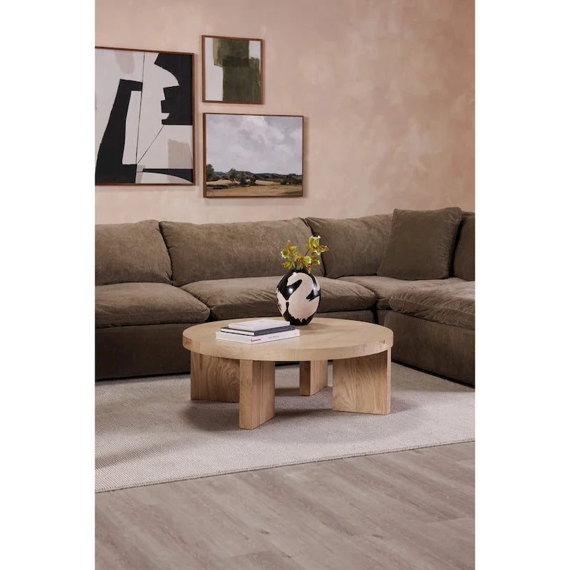 Aurelle Home Corbin Modern Modular Sectional Piece - Slipper Chair