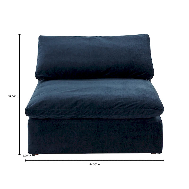 Module de canapé sectionnel moderne - Fauteuil sans accoudoirs