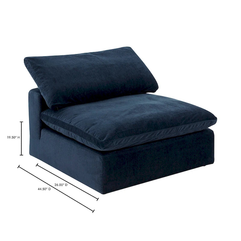 Module de canapé sectionnel moderne - Fauteuil sans accoudoirs