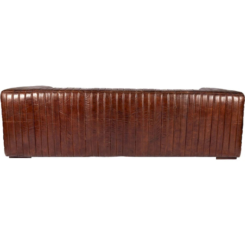 Canapé moderne en cuir avec piqûres de canal