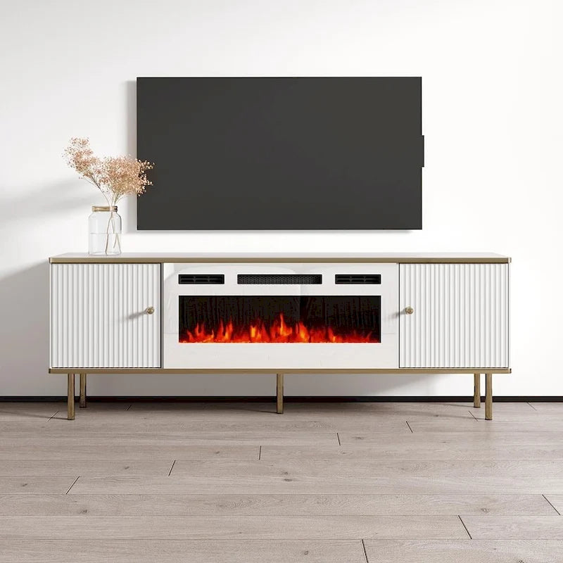 Camelia WH-EF Electric Fireplace 63 TV Stand