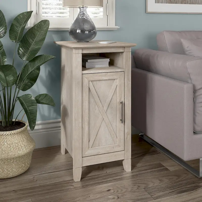 Key West End Table with Door by Bush Furniture
