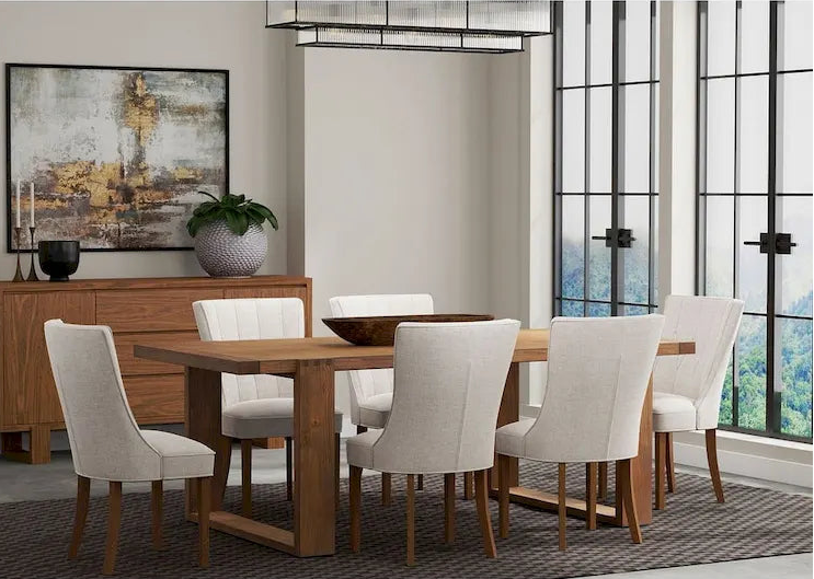 Alpine Furniture Ayala Wood Dining Table in Antique Cappuccino