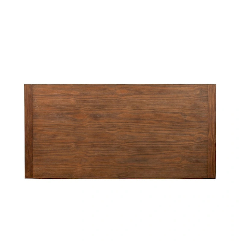 Table de salle à manger en bois, fini cappuccino antique