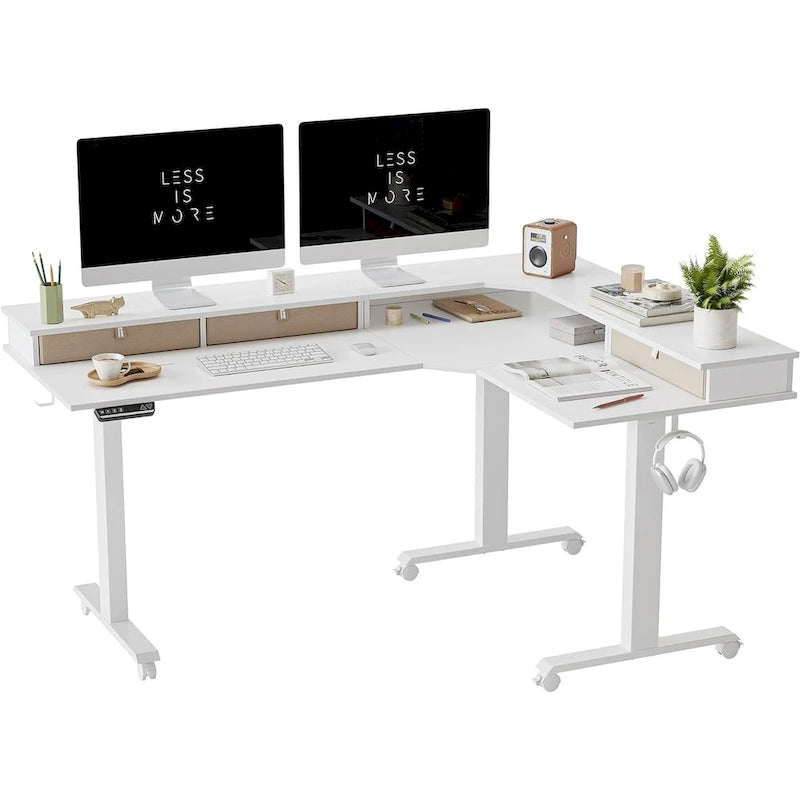 Mobilier de bureau à domicile/Marron et noir/Bois/Bureau assis-debout/Bureaux