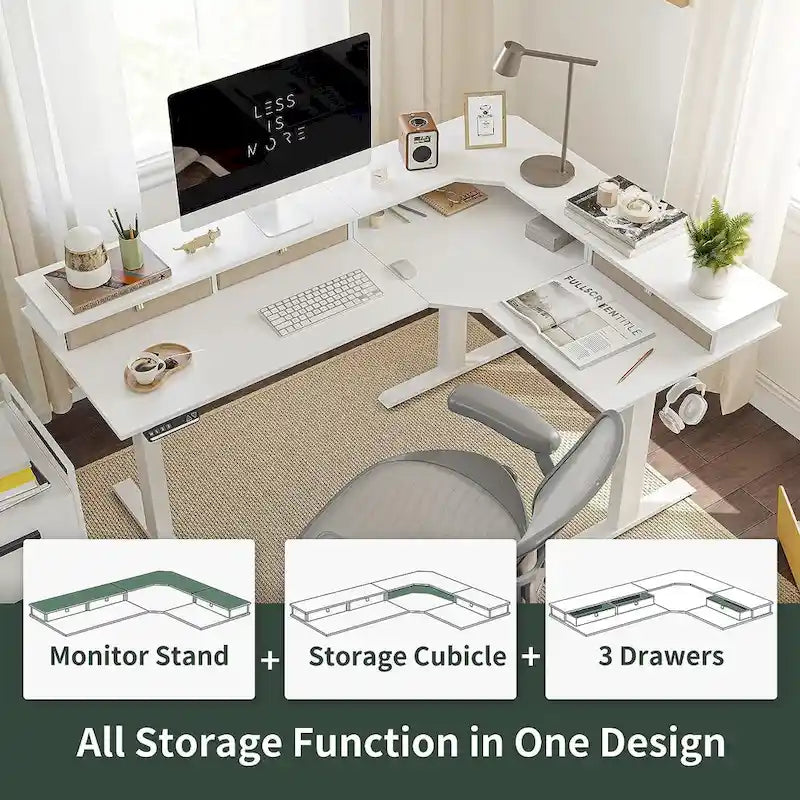 Mobilier de bureau à domicile/Marron et noir/Bois/Bureau assis-debout/Bureaux