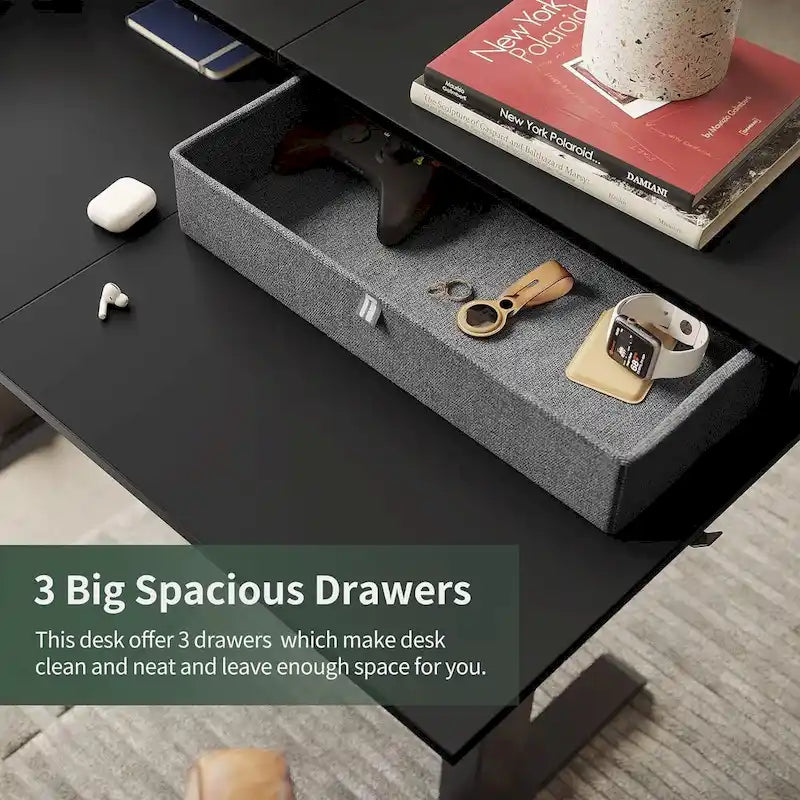 Mobilier de bureau à domicile/Marron et noir/Bois/Bureau assis-debout/Bureaux