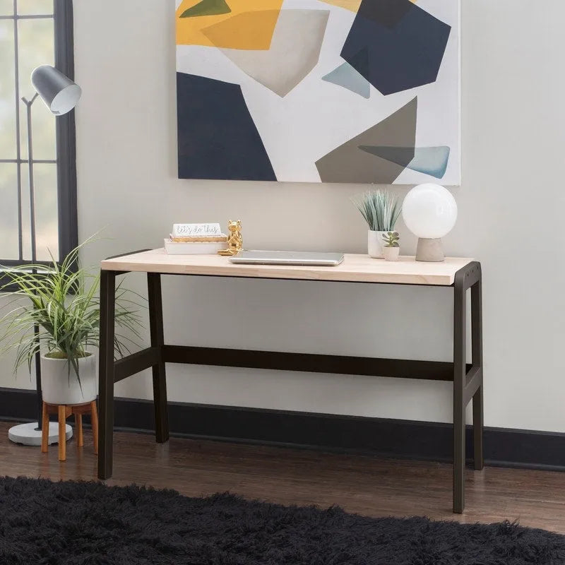 Bureau avec plateau en bois naturel