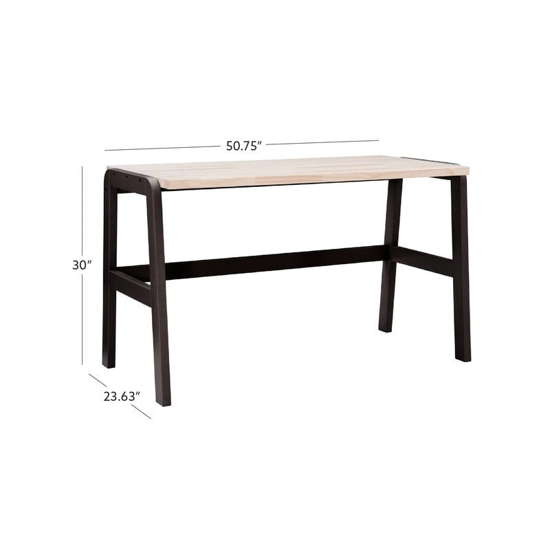 Bureau avec plateau en bois naturel