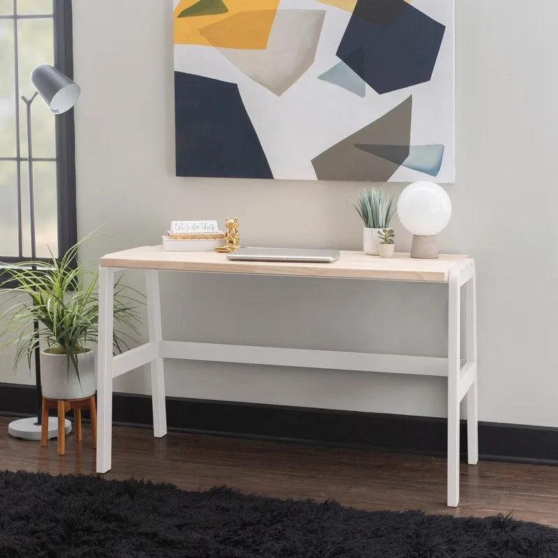 Bureau avec plateau en bois naturel