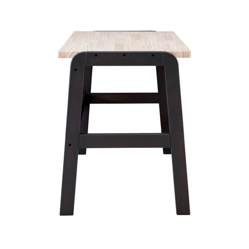 Bureau avec plateau en bois naturel