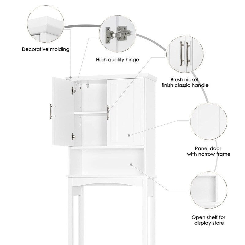Meuble de Rangement au-dessus des Toilettes